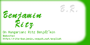 benjamin ritz business card